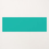Blauwgroen Abstracte bladeren Yogamat (Achterkant (horizontaal))