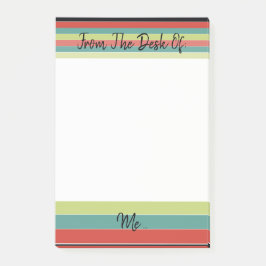 Blauwgroen accentstreep post-it® notes