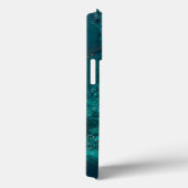 Blauwgroen acrylvezel Abstracte vloeisel Case-Mate iPhone Case (Achterkant / Rechts)