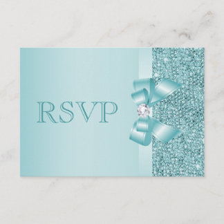 Blauwgroen afgedrukte Sequins RSVP