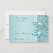 Blauwgroen afgedrukte Sequins RSVP (Achterkant)
