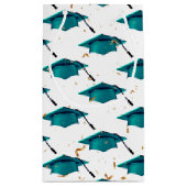 Blauwgroen afstuiknop met Confetti Klein Cadeauzakje (Achterkant)