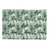 Blauwgroen afvoerkleppen laten een elegant grafis Kussensloop (Achterkant)