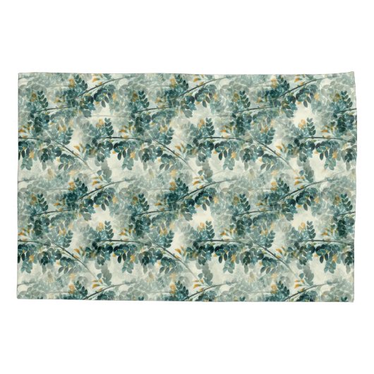  Blauwgroen afvoerkleppen laten een elegant grafis Kussensloop (Achterkant)