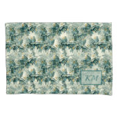  Blauwgroen afvoerkleppen laten een elegant grafis Kussensloop (Voorkant)