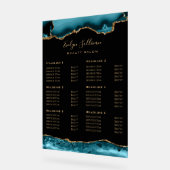 Blauwgroen agaat prijslijst acryl teken acryl bord (Hoek)