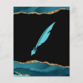 Blauwgroen AGATE Fly Flyer van de beroepsverzekeri (Achterkant)