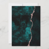 Blauwgroen Agate Pop Fizz Clink Bachelorette Party Kaart (Achterkant)