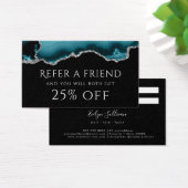 blauwgroen agate Referral Kaart (Bureau)