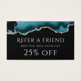 blauwgroen agate Referral Kaart