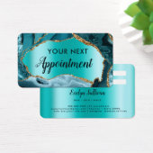 Blauwgroen Aggate Appointcard Visitekaartje (Bureau)