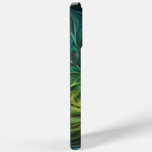 Blauwgroen AI fractaal patroon Case-Mate iPhone Case (Achterkant / Rechts)