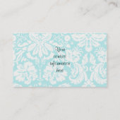 Blauwgroen akoestische gitaren visitekaartje (Achterkant)