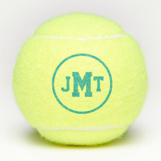 Blauwgroen All-American Monogram Tennis Balls Tennisballen