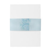 Blauwgroen Antiek blauw flessengeband Uitnodigingen Wikkel (Achterkant Voorbeeld)