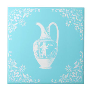 Blauwgroen Antiek Jar Tegeltje