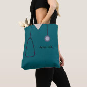 Blauwgroen AOPMT voor verpleegkundigen Tote Bag (Dichtbij)