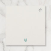 BLAUWGROEN AQUA BLUE BEACH SAND ROCK WATERVERF WED BEDANKJES LABELS (Achterkant)