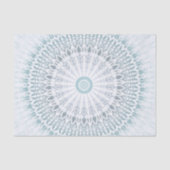 Blauwgroen Aqua Geometric Mandala Tissuepapier (Voorkant)