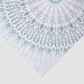 Blauwgroen Aqua Geometric Mandala Tissuepapier (Detail)