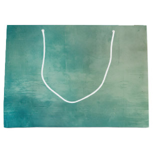 Blauwgroen Aqua Green Texture Groot Cadeauzakje