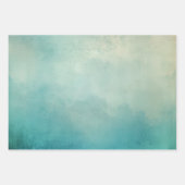 Blauwgroen Aqua Green Texture Inpakpapier Vel (Voorkant 3)