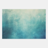 Blauwgroen Aqua Green Texture Inpakpapier Vel (Voorkant)