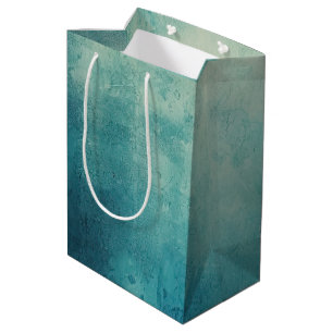Blauwgroen Aqua Green Texture Medium Cadeauzakje