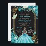 Blauwgroen Aqua Mexicaanse Quinceanera Butterfly U Kaart<br><div class="desc">Blauwgroen Aqua Mexican Quinceanera Butterfly Invitation Mis Quince Anos,  15e verjaardag</div>