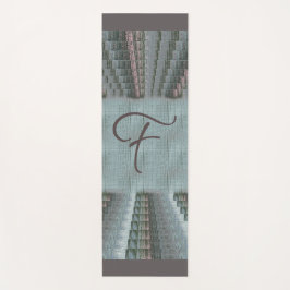 Blauwgroen Aqua Mint Roze Blush Earth Tones Canvas Yogamat