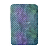 Blauwgroen Aqua Paarse Mermaid Sparkle Badmat (Voorkant Verticaal)