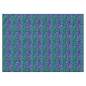 Blauwgroen Aqua Paarse Mermaid Sparkle Tafelkleed (Voorkant (Horizontaal))