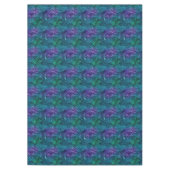 Blauwgroen Aqua Paarse Mermaid Sparkle Tafelkleed (Voorkant)