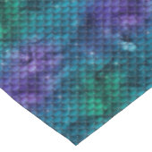 Blauwgroen Aqua Paarse Mermaid Sparkle Tafelkleed (Gekanteld)