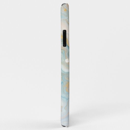 Blauwgroen Aqua Turquoise Blauw Goud Marmeren Kuns Case-Mate iPhone Case (Achterkant/rechts)