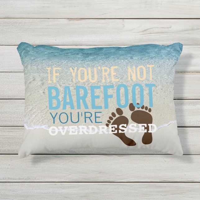 Blauwgroen Aqua Turquoise Blue Ocean Surf Waves Ou Buitenkussen (Voorkant)