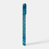 Blauwgroen Aqua Turquoise Geode Rock Pattern iPhone 15 Case (Rechterkant)