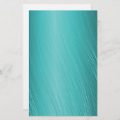 blauwgroen, aqua, turquoise, kraspatroon briefpapier (Voorkant / Achterkant)