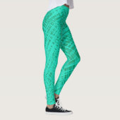 Blauwgroen Aqua Twist Leggings (Rechts)