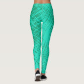 Blauwgroen Aqua Twist Leggings (Achterkant)