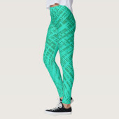 Blauwgroen Aqua Twist Leggings (Links)
