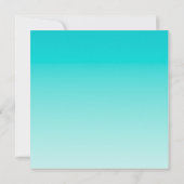 Blauwgroen aquagradiënt bedankkaart (Achterkant)