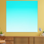 Blauwgroen aquagradiënt canvas afdruk (Insitu (Woonkamer))