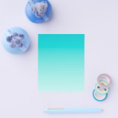 Blauwgroen aquagradiënt flyer (Enkel)