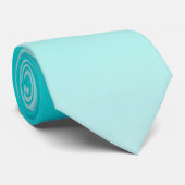 Blauwgroen aquagradiënt stropdas (Opgerold)