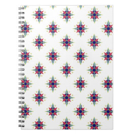 Blauwgroen Arabisch gepatterde spiraal Notitieboek
