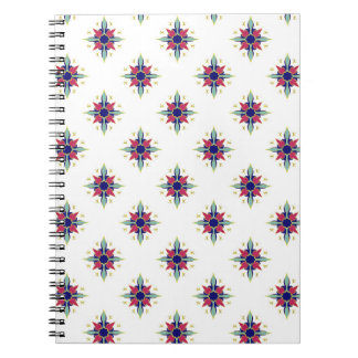 Blauwgroen Arabisch gepatterde spiraal Notitieboek