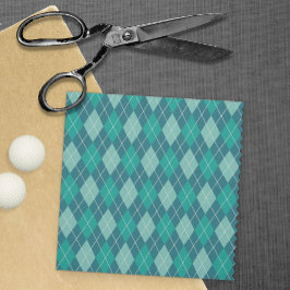 Blauwgroen Argyle Breipatroon van Blauwgroene Diam Stof