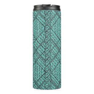 BLAUWGROEN ARGYLE KNIT Thermische Tumbler Thermosbeker