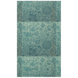 Blauwgroen, art nouveau, , floreel, patroon, blauw tafelkleed